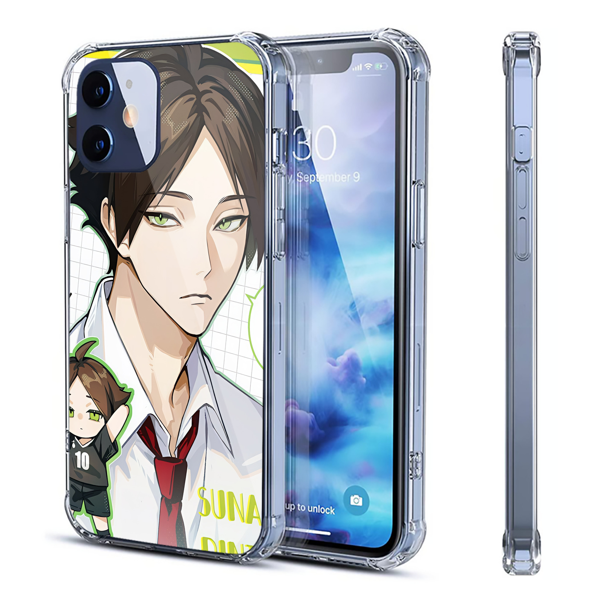 （画像用） ハイキュー!! Haikyu!! 【iPhone 12シリーズ対応】透明スマホケース（クリアソフトケース）